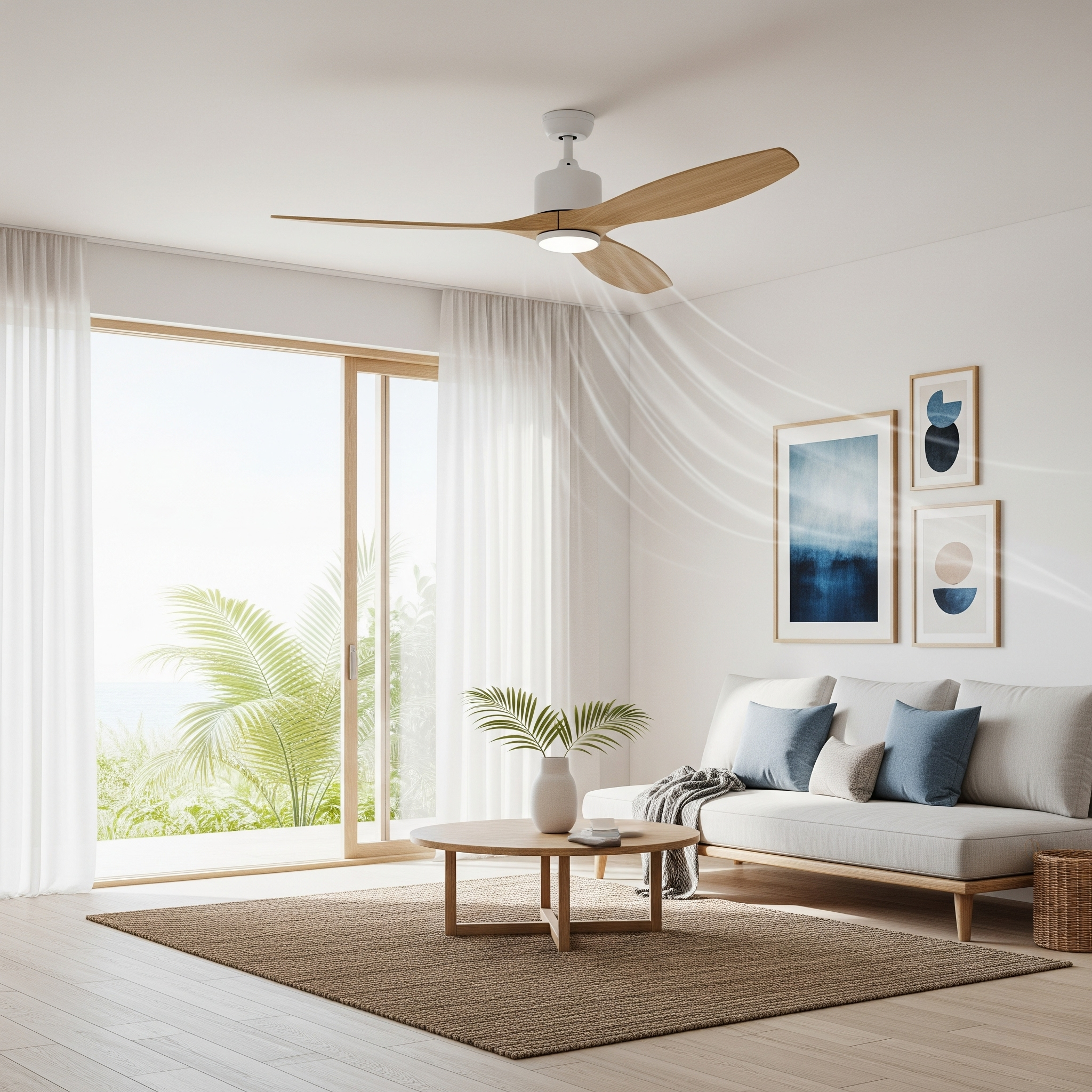 Ventiladores de techo modernos y eficientes